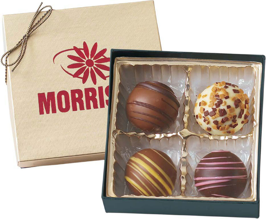 NC custom - Boîte cadeau de 4 truffes BT4 NC custom - Boîte cadeau de 4 truffes BT4