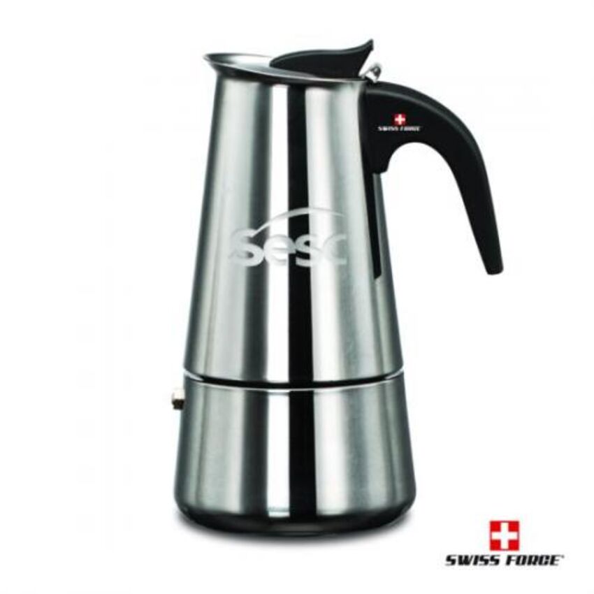 st-regis - Cafetière à expresso et moka en acier inoxydable poli SFD887-SS