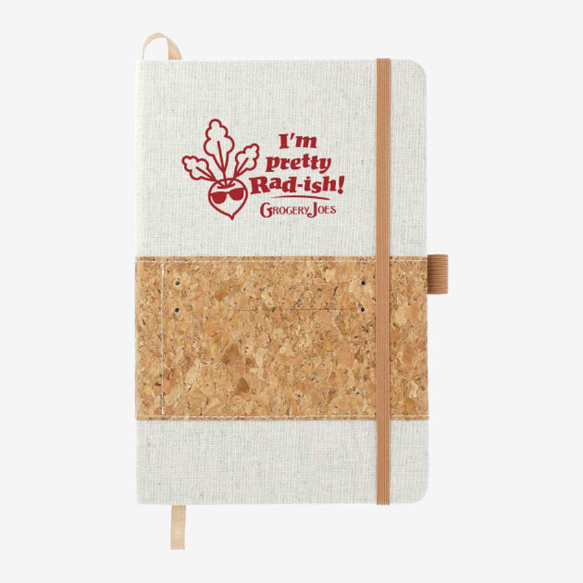 Bullet - Carnet en coton recyclé et liège SM-3646
