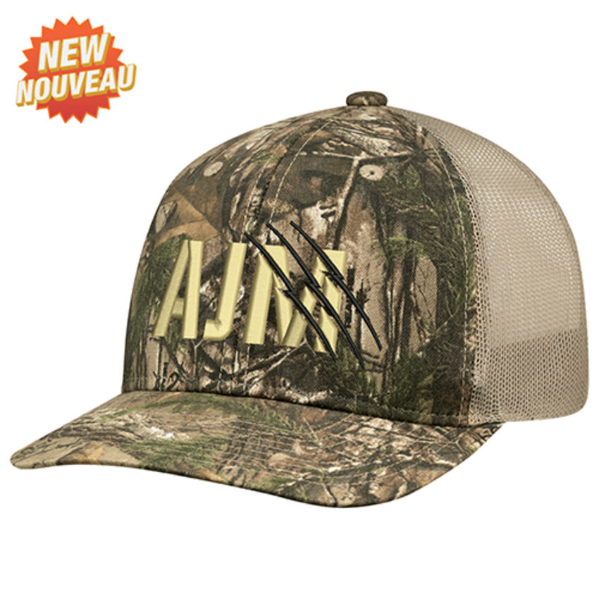 AJM - Casquette Polycoton brossé / Maille polyester 8Y018M