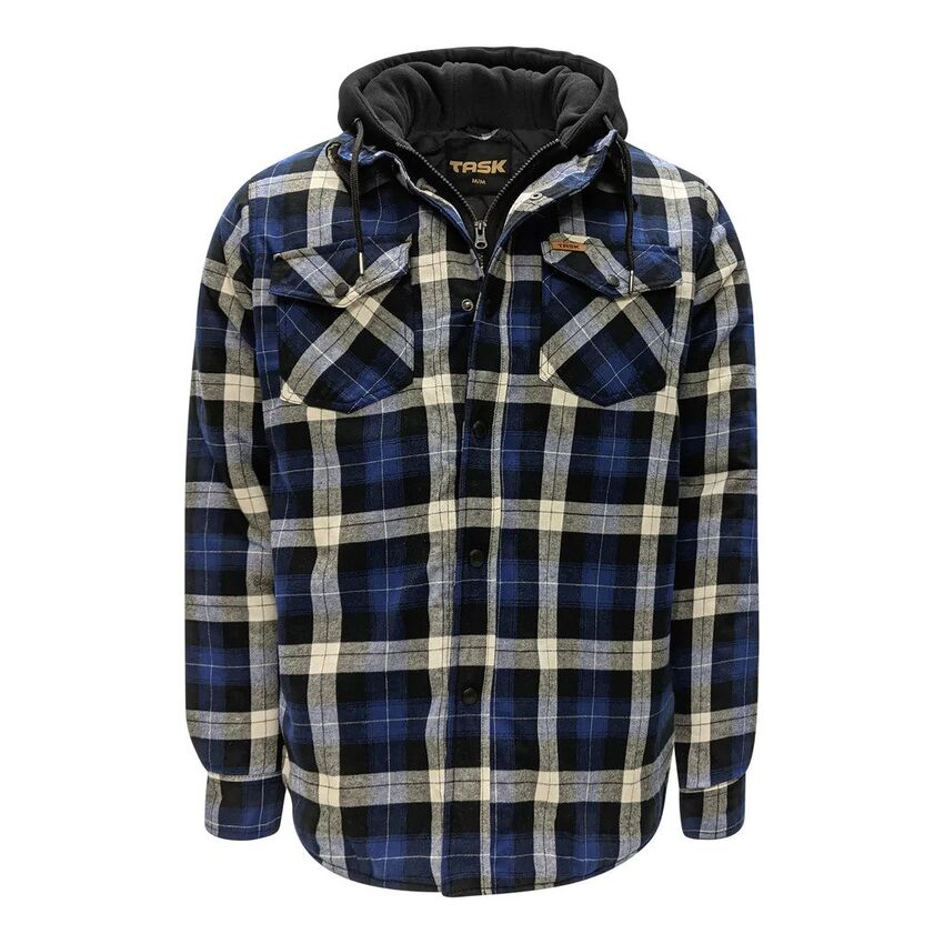 Task - Chemise en flanelle double à capuchon TK-1781