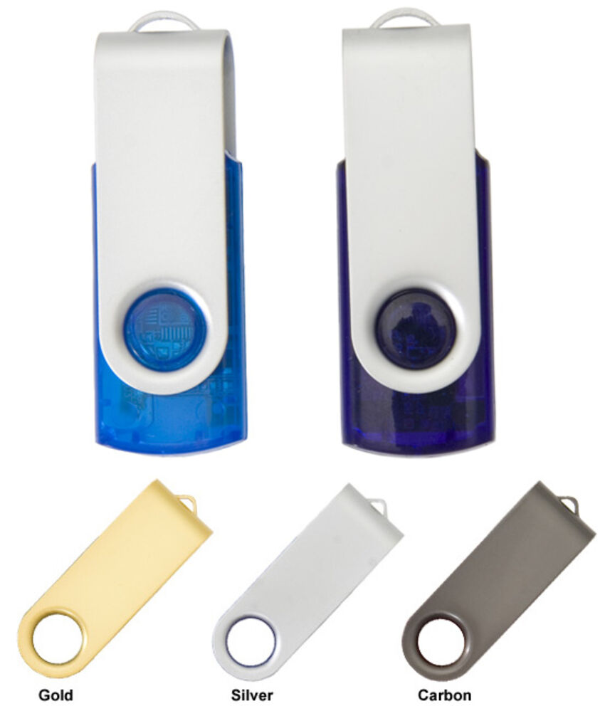 USB Promotion - Clé USB - plastique translucide et pivot en métal K