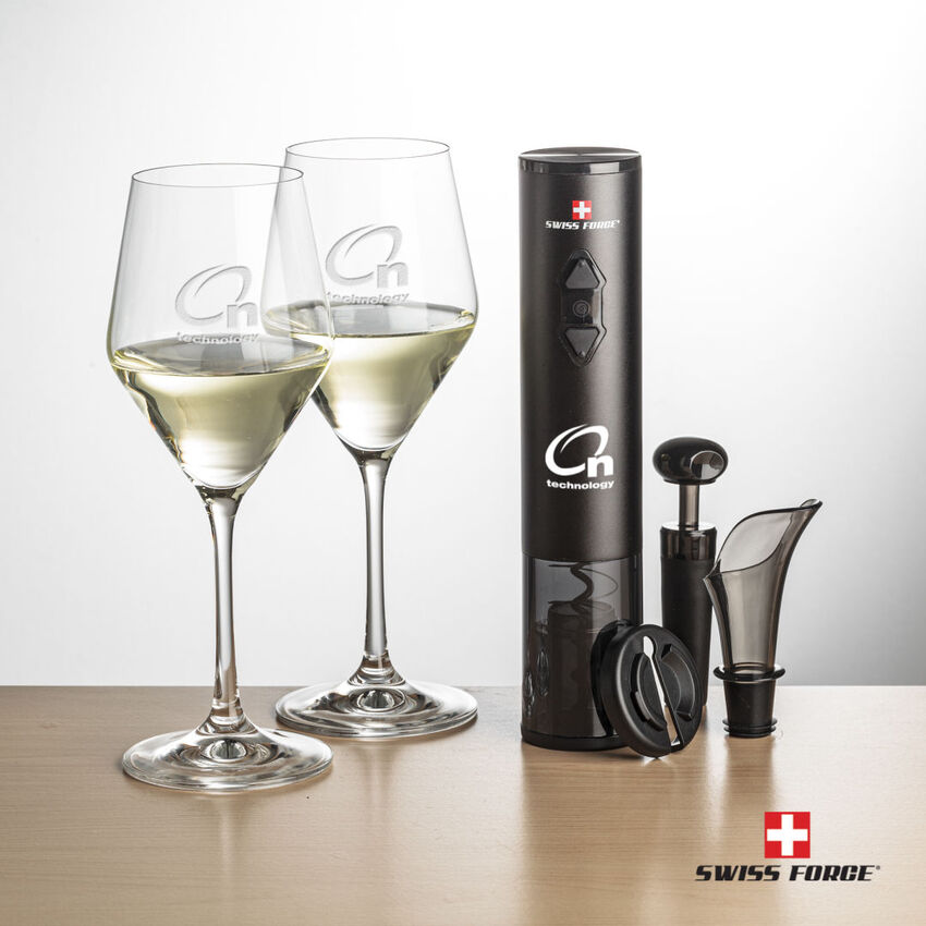 SRG - Coffret - 2 verres à vin et ouvre-bouteille BWA103-BG