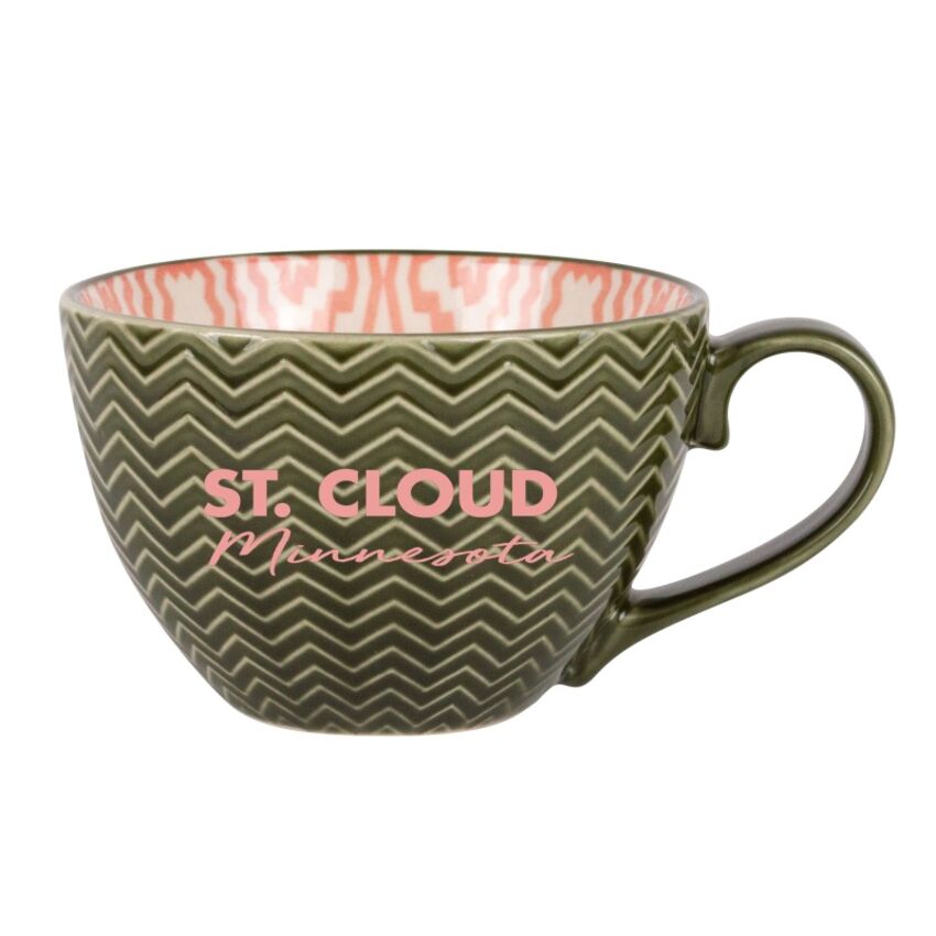 NC custom - Tasse en grès avec motif géotexturé LMS322