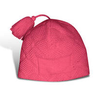 Bonnet en tricot 100% acrylique avec pompon