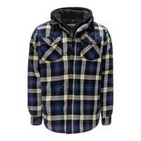 Chemise en flanelle double à capuchon