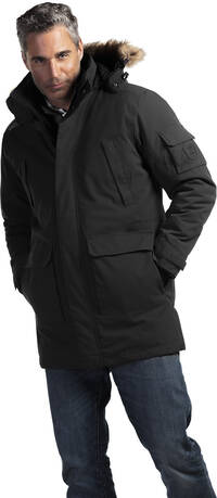 Parka style aviateur isolé