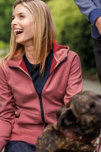 Veste à capuchon à poche zipée