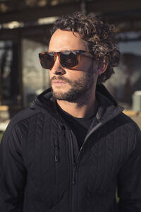Veste à motifs interlock matelassé