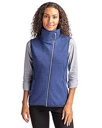 Veste sans manche à glissière asymétrique