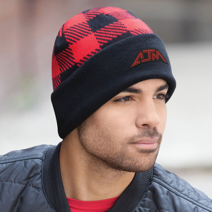 AJM - Tuque à motifs de carreaux 9N555M