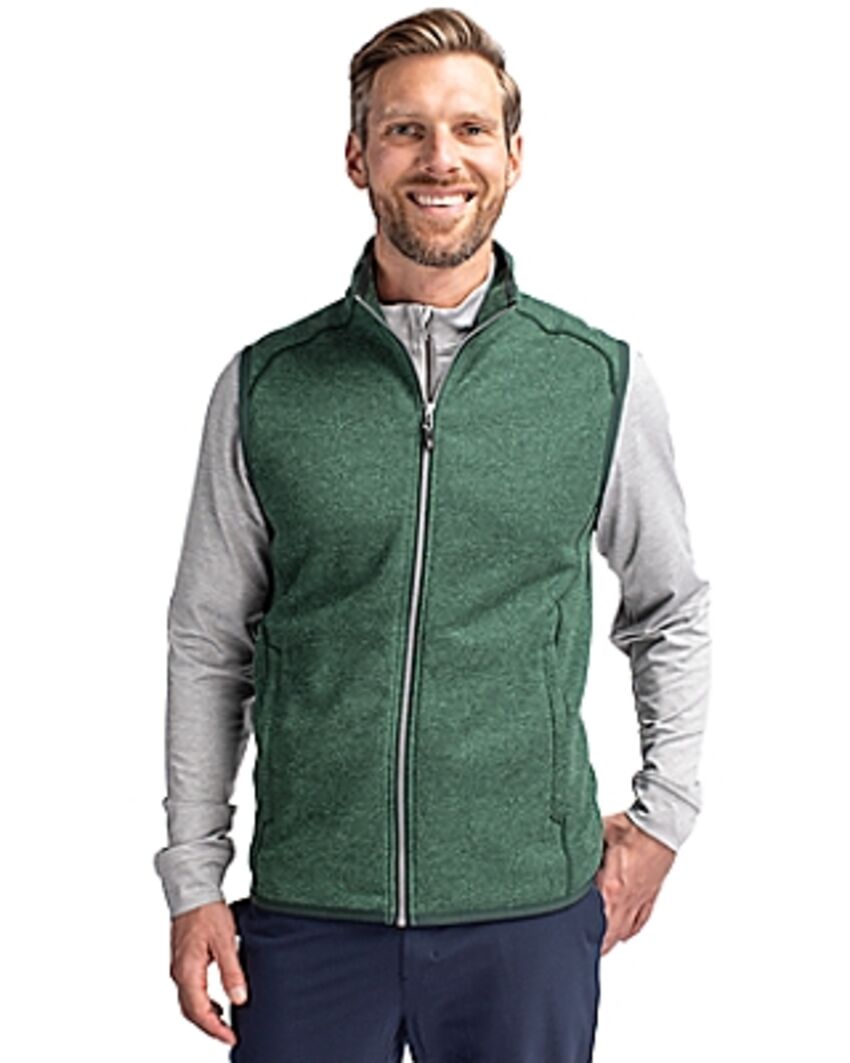Cutter and Buck - Veste sans manche à glissière asymétrique MCO00047